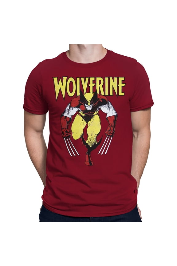 Marvel Comics Wolverine Red Officially Licensed Adult T Shirt