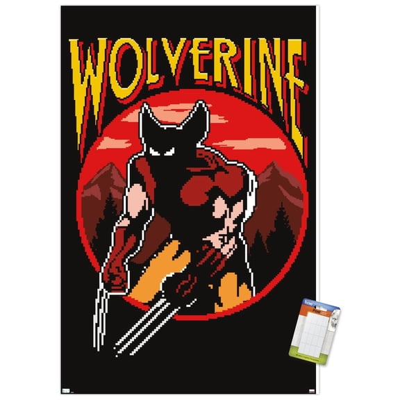Marvel Comics - Wolverine - Retro Gaming Wall Poster, 22.375" x 34"