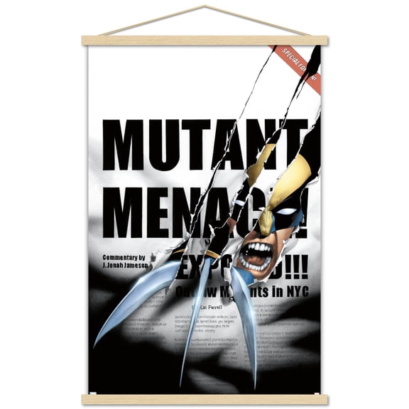 Marvel Comics - Wolverine - The Pulse #6 Wall Poster with Wooden Magnetic Frame, 22.375" x 34"