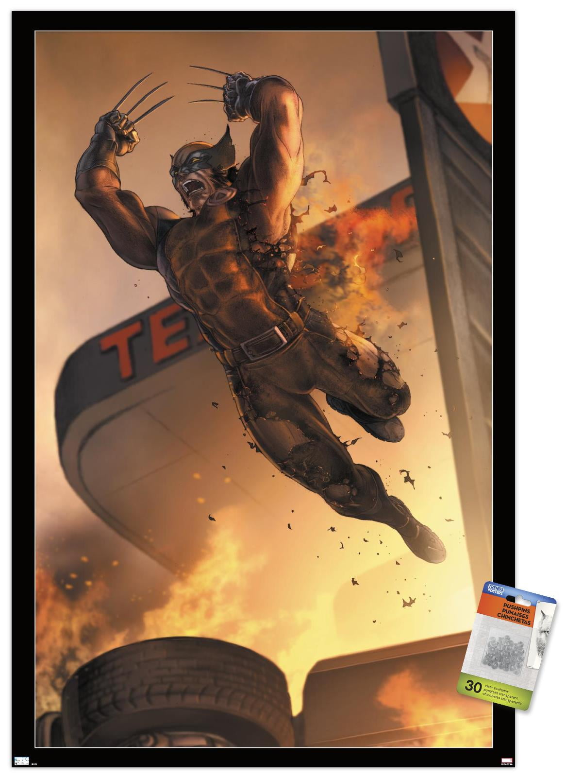 Marvel Comics - Wolverine - X-Force #26 Wall Poster with Pushpins, 22.375" x 34"