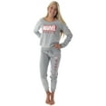 thumbnail image 1 of Marvel Comics Women's Juniors' Avengers Brick Logo Jogger Pajama Set, 1 of 7