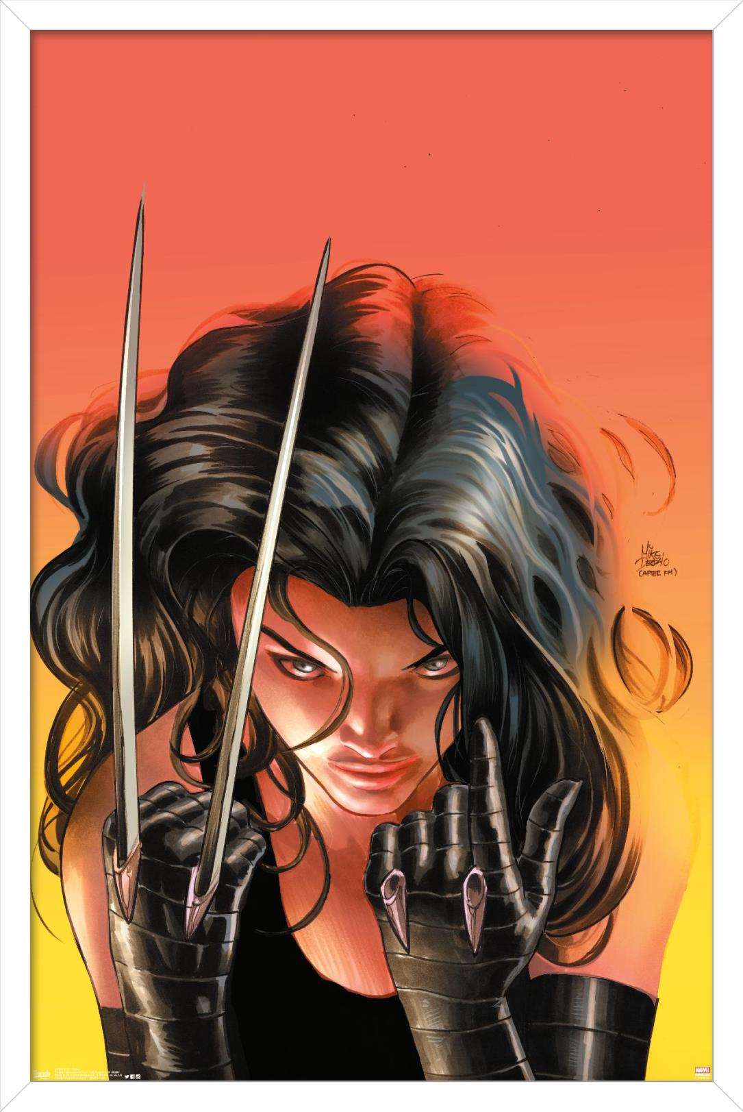 Marvel Comics - X-23 - Claws Wall Poster, 14.725" x 22.375", Framed