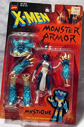 X-Men Monster Armor: Mystique Poseable Action Figure with Snap-On She-Beast Armor