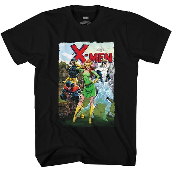 Marvel Comics X-Men Original Team by J. Scott Campbell Adult T-Shirt