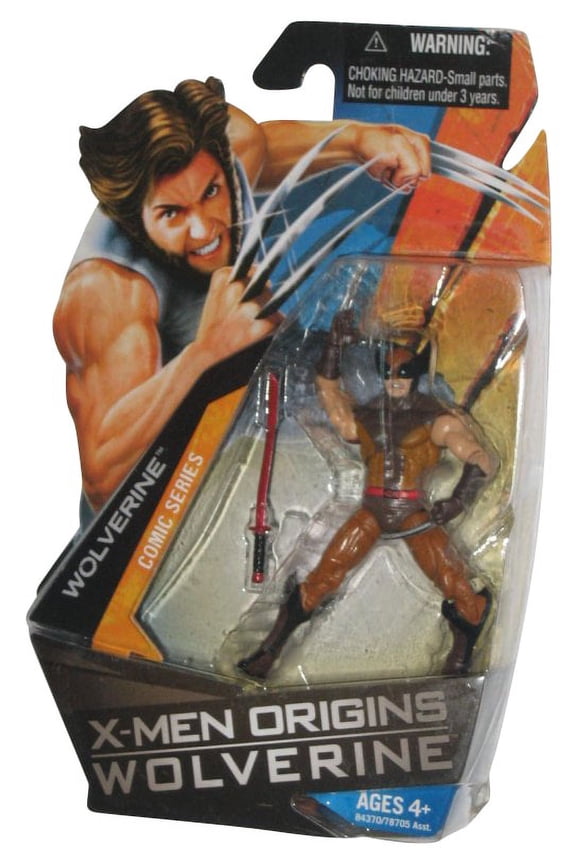 Comic Series Wolverine Action Figure (Brown & Yellow Suit)