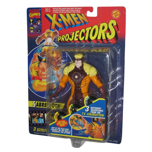 Marvel Comics XMen Sabretooth Projectors Toy Biz Action Figure