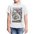 thumbnail image 1 of Marvel Spider-Man VS The Hulk Youth T Shirt (White, XS-XL), 1 of 4