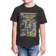 thumbnail image 1 of Marvel Comics Cover Hulk Punch Spider-Man Youth T-Shirt (Black, XS-XL), 1 of 4