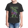 thumbnail image 1 of Marvel Comics Hulk Spider And Pizza Youth T Shirt (Black, XS-XL), 1 of 4
