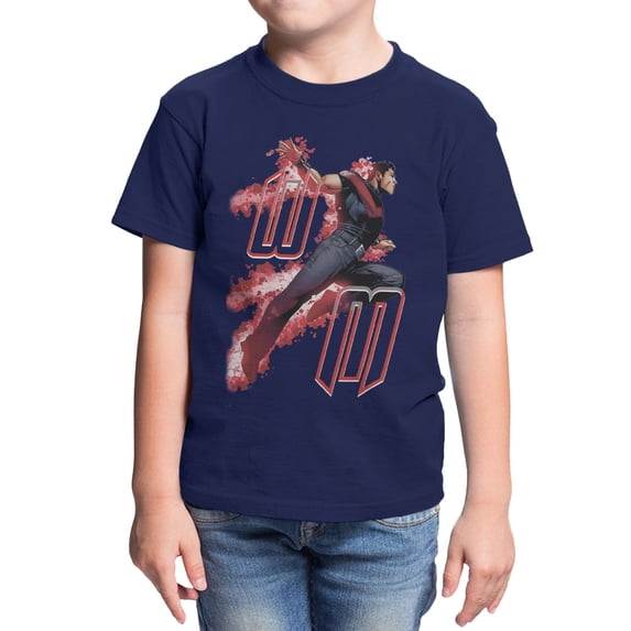 Marvel Comics Wonder Man Bubbles Youth T Shirt (Navy, XS-XL)