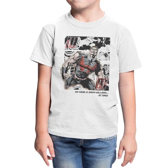 Marvel Comics Wonder Man Is Simon Williams Youth T Shirt (White, XS-XL)