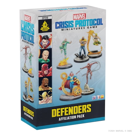 Marvel: Crisis Protocol - Defenders Affiliation Pack for Ages 14+, from Asmodee
