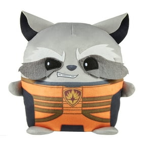 Marvel Cuutopia Plush Rocket, 7-in Soft Rounded Pillow Doll, Collectible Superhero Stuffed Animal