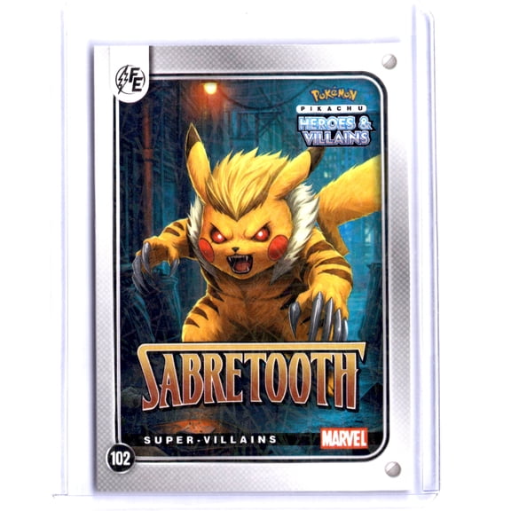 Marvel/DC Sabretooth PRIZM #102 2025 Trading Card Collectible