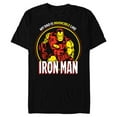 thumbnail image 1 of Marvel Dad Is Invincible Like Iron Man Father's Day - Short Sleeve Blended T-Shirt for Adults - Customized-Black, 1 of 5