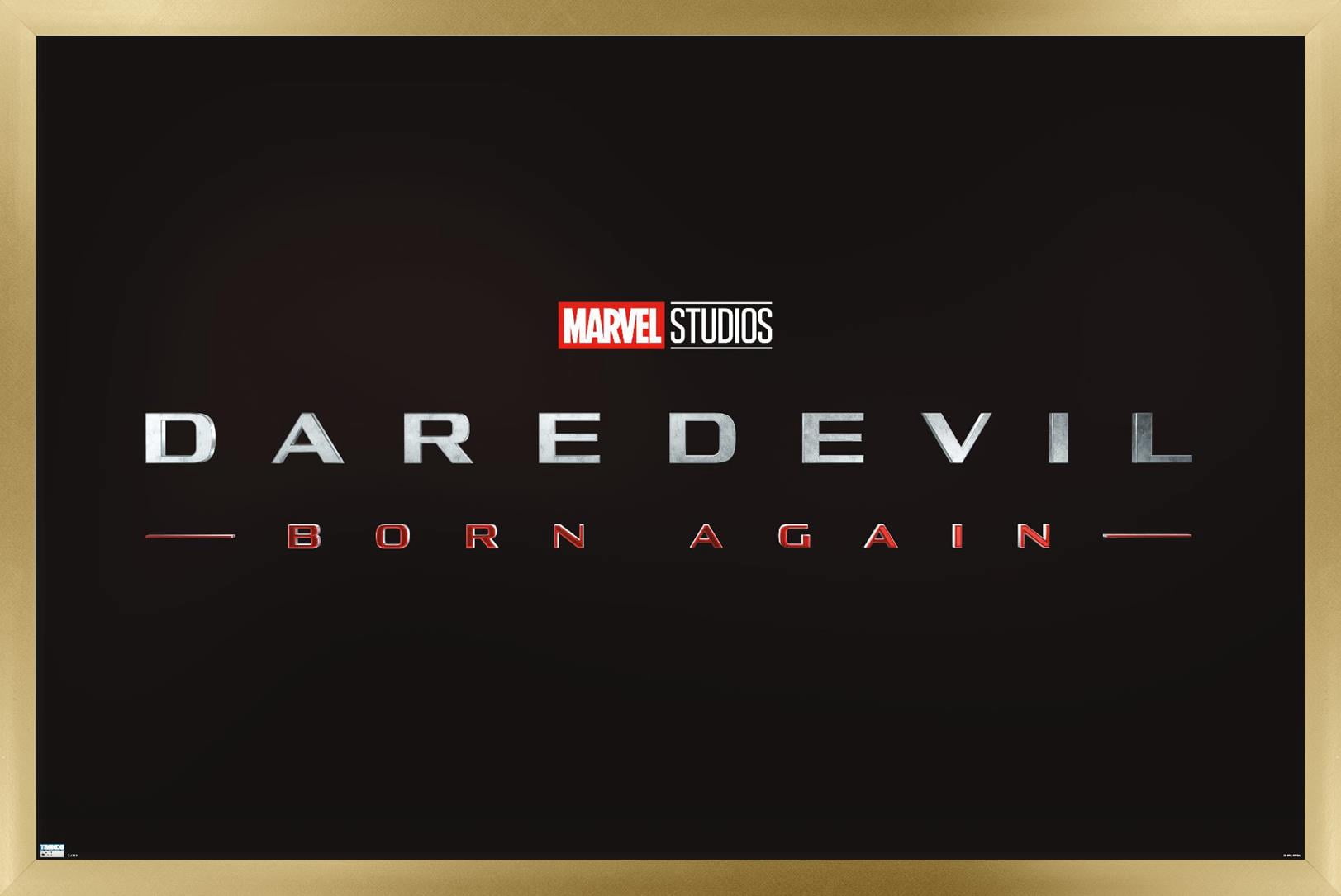 Marvel Daredevil: Born Again - Logo Wall Poster, 14.725" x 22.375" Framed