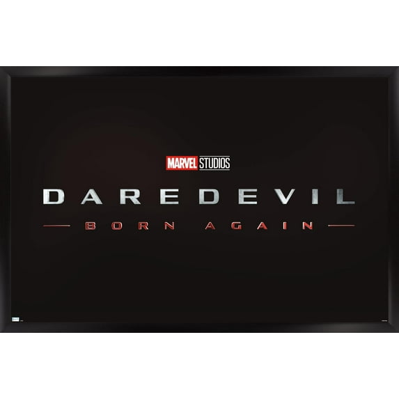 Marvel Daredevil: Born Again - Logo Wall Poster, 22.375" x 34" Framed