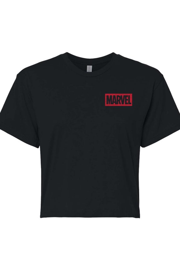 - Daredevil Circle - Juniors Cropped Graphic T-Shirt