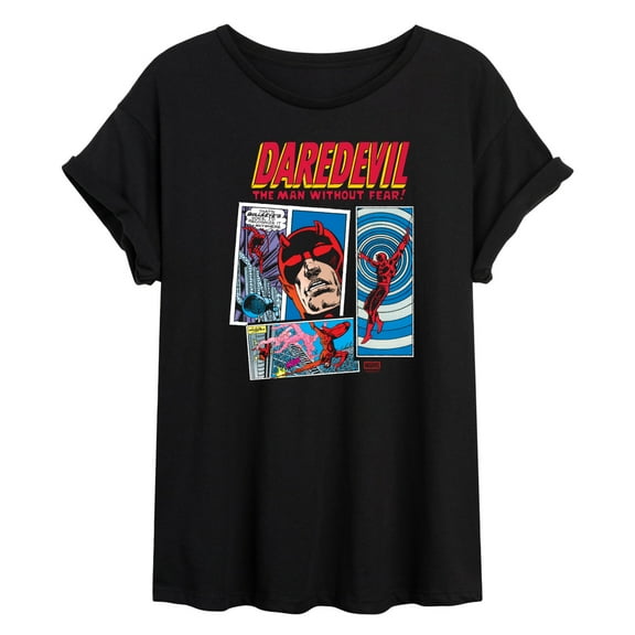 Daredevil - Daredevil Boxes - Juniors Oversized Graphic T-Shirt