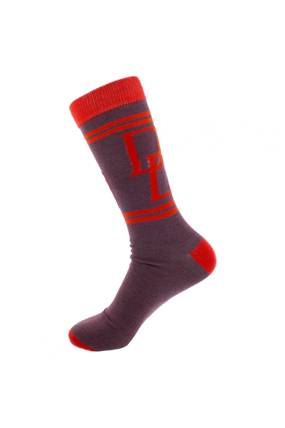 Marvel Daredevil Double D Symbol Crew Socks