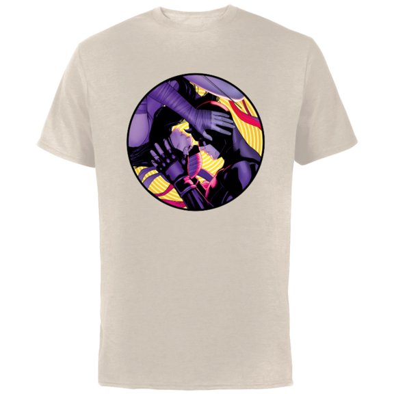 Marvel Daredevil & Elektra Variant Cover Valentine's Day - Short Sleeve Cotton T-Shirt for Adults - Customized-Natural