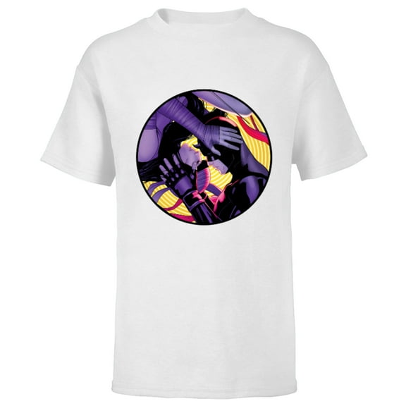 Marvel Daredevil & Elektra Variant Cover Valentine's Day - Short Sleeve T-Shirt for Kids – Customized-White