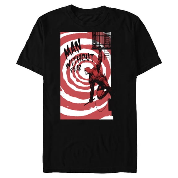 Marvel Daredevil Fire Escape Man Without Fear Variant Cover - Short Sleeve Blended T-Shirt for Adults - Customized-Black