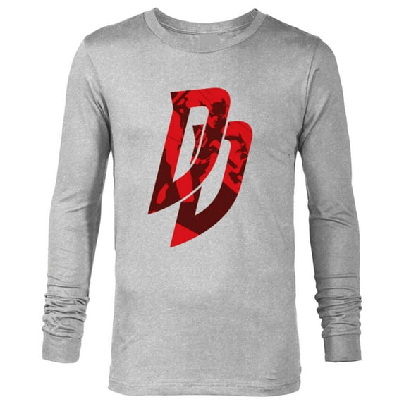 Marvel Daredevil Logo - Long Sleeve T-Shirt for Men - Customized-Athletic Heather