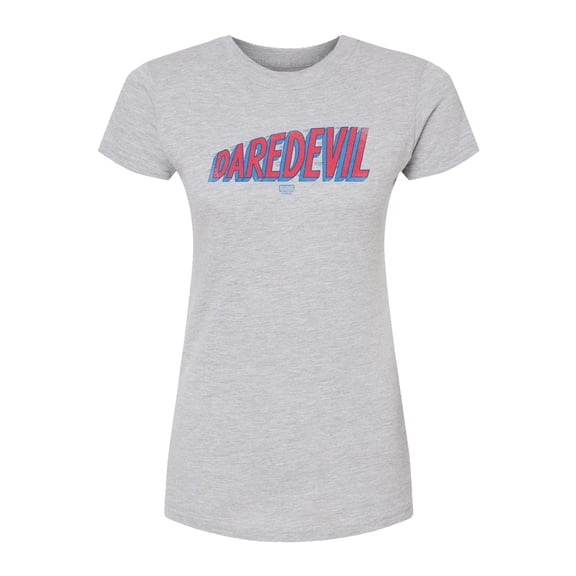 Marvel - Daredevil Logo Tonal Washed - Juniors Fitted Short Sleeve Graphic T-Shirt
