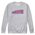 thumbnail image 1 of Marvel - Daredevil Logo Tonal Washed - Men's Long Sleeve Crew Fleece Sweatshirt, 1 of 4