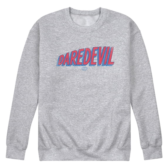 Marvel - Daredevil Logo Tonal Washed - Men's Long Sleeve Crew Fleece Sweatshirt