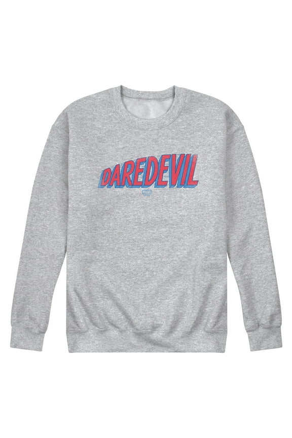 - Daredevil Logo Tonal Washed - Men's Long Sleeve Crew Fleece Sweatshirt