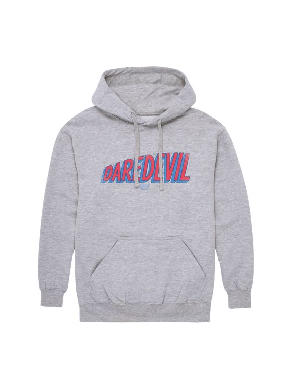 - Daredevil Logo Tonal Washed Men's Graphic Fleece Pullover Hoodie