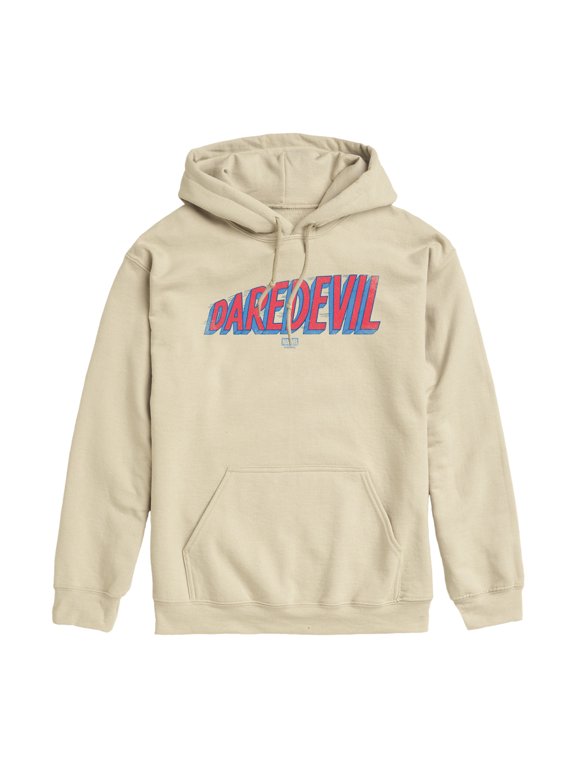 - Daredevil Logo Tonal Washed Men's Graphic Fleece Pullover Hoodie