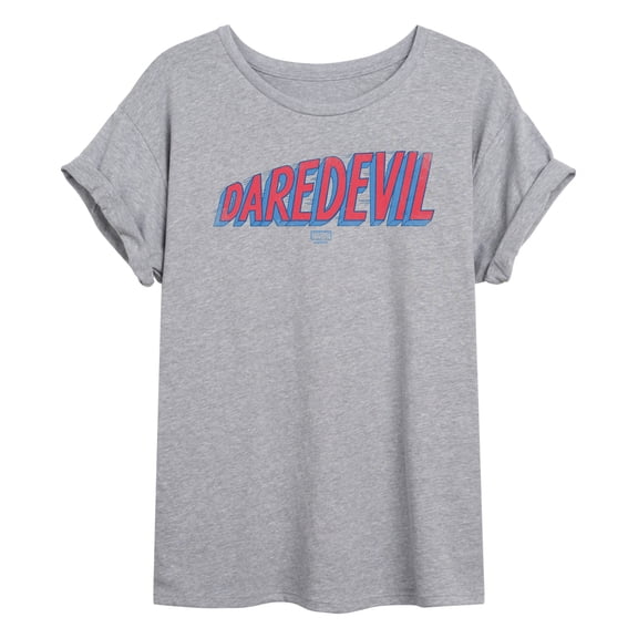 Marvel - Daredevil Logo Tonal Washed - Women's Oversized Graphic T-Shirt