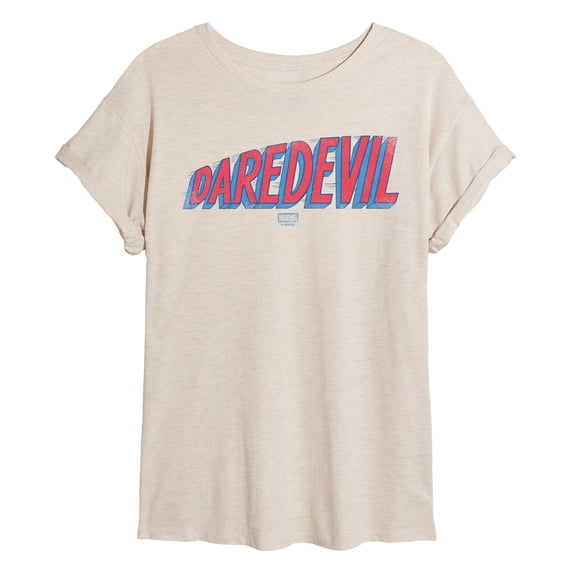Marvel - Daredevil Logo Tonal Washed - Women's Oversized Graphic T-Shirt