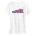 thumbnail image 1 of Marvel - Daredevil Logo Tonal Washed Women's Short Sleeve Graphic T-Shirt, 1 of 4