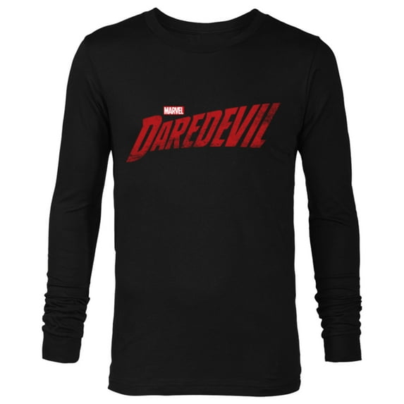 Marvel Daredevil Series Logo - Long Sleeve T-Shirt for Men - Customized-Black