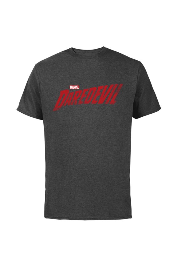 Daredevil Series Logo - Short Sleeve Cotton T-Shirt for Adults - Customized-Charcoal