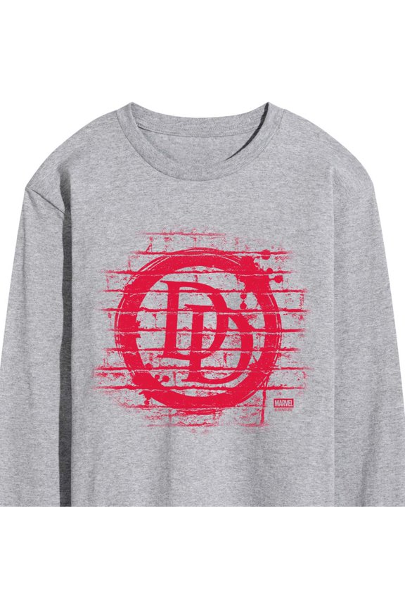 - Daredevil Spray Logo - Men's Long Sleeve Graphic T-Shirt
