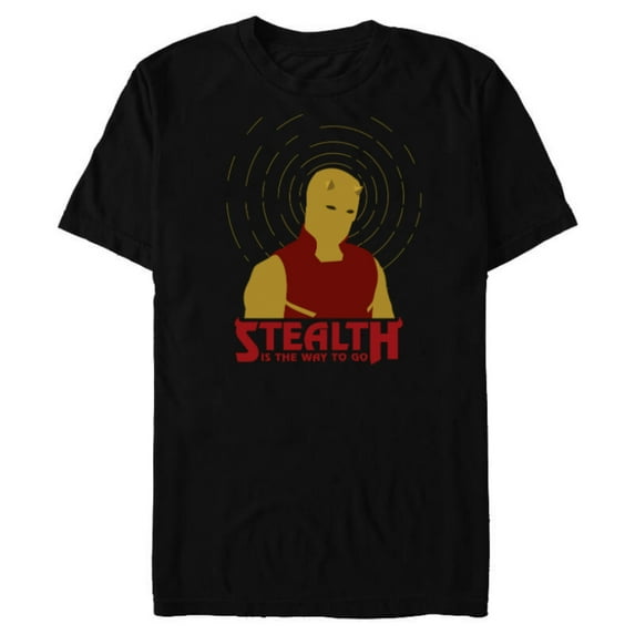Marvel Daredevil Stealth is the Way to Go She-Hulk Disney+ - Short Sleeve Blended T-Shirt for Adults - Customized-Black
