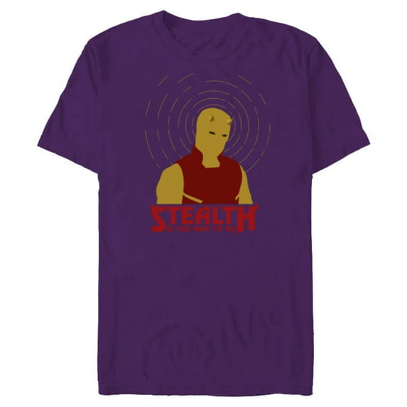 Marvel Daredevil Stealth is the Way to Go She-Hulk Disney+ - Short Sleeve Blended T-Shirt for Adults - Customized-Purple