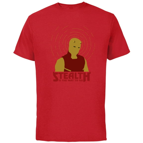 Marvel Daredevil Stealth is the Way to Go She-Hulk Disney+ - Short Sleeve Cotton T-Shirt for Adults - Customized-Red