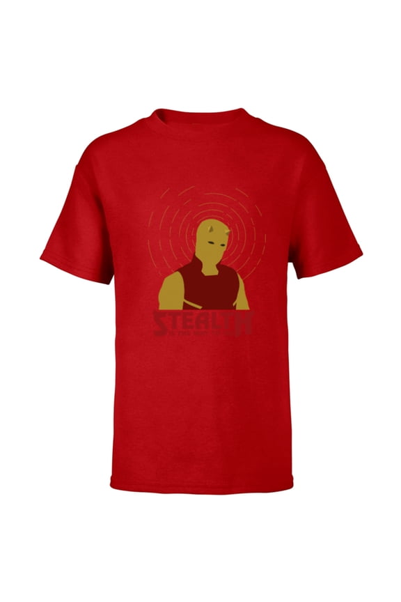 Daredevil Stealth is the Way to Go She-Hulk Disney+ - Short Sleeve T-Shirt for Kids - Customized-Red