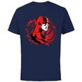 thumbnail image 1 of Marvel Daredevil Super Hero Comic Art City and DD Symbol - Short Sleeve Cotton T-Shirt for Adults - Customized-Navy, 1 of 5