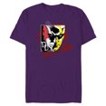 thumbnail image 1 of Marvel Daredevil Super Hero Comic Art Face and DD Logo - Short Sleeve Blended T-Shirt for Adults - Customized-Purple, 1 of 5
