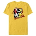 thumbnail image 1 of Marvel Daredevil Super Hero Comic Art Face and DD Logo - Short Sleeve Blended T-Shirt for Adults - Customized-Yellow, 1 of 5
