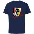 thumbnail image 1 of Marvel Daredevil Super Hero Comic Art Face and DD Logo - Short Sleeve Cotton T-Shirt for Adults - Customized-Navy, 1 of 5