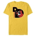 thumbnail image 1 of Marvel Daredevil Super Hero Comic Art Face in DD Symbol - Short Sleeve Blended T-Shirt for Adults - Customized-Yellow, 1 of 5