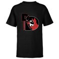 thumbnail image 1 of Marvel Daredevil Super Hero Comic Art Face in DD Symbol - Short Sleeve T-Shirt for Kids - Customized-Black, 1 of 5